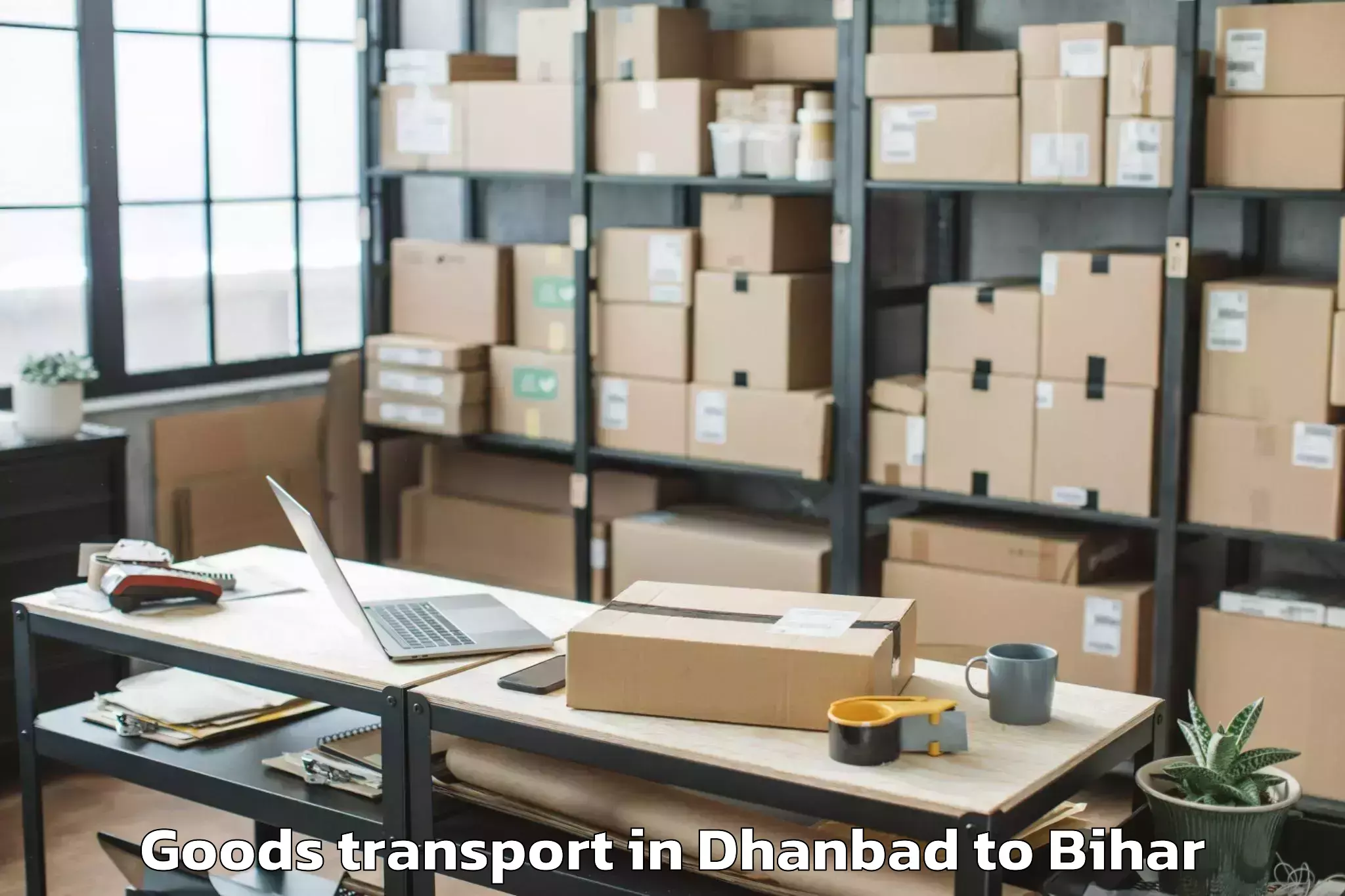 Expert Dhanbad to Rahui Goods Transport